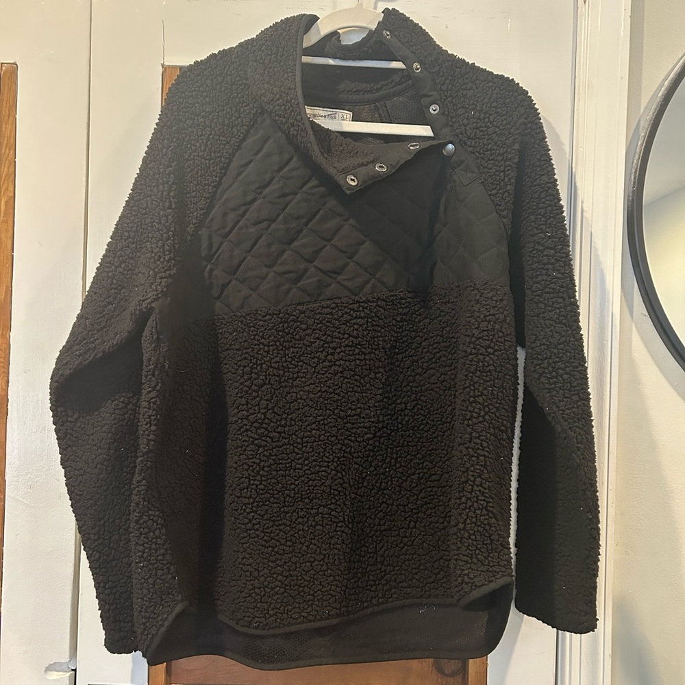 Abercrombie & Fitch Black Teddy Jacket